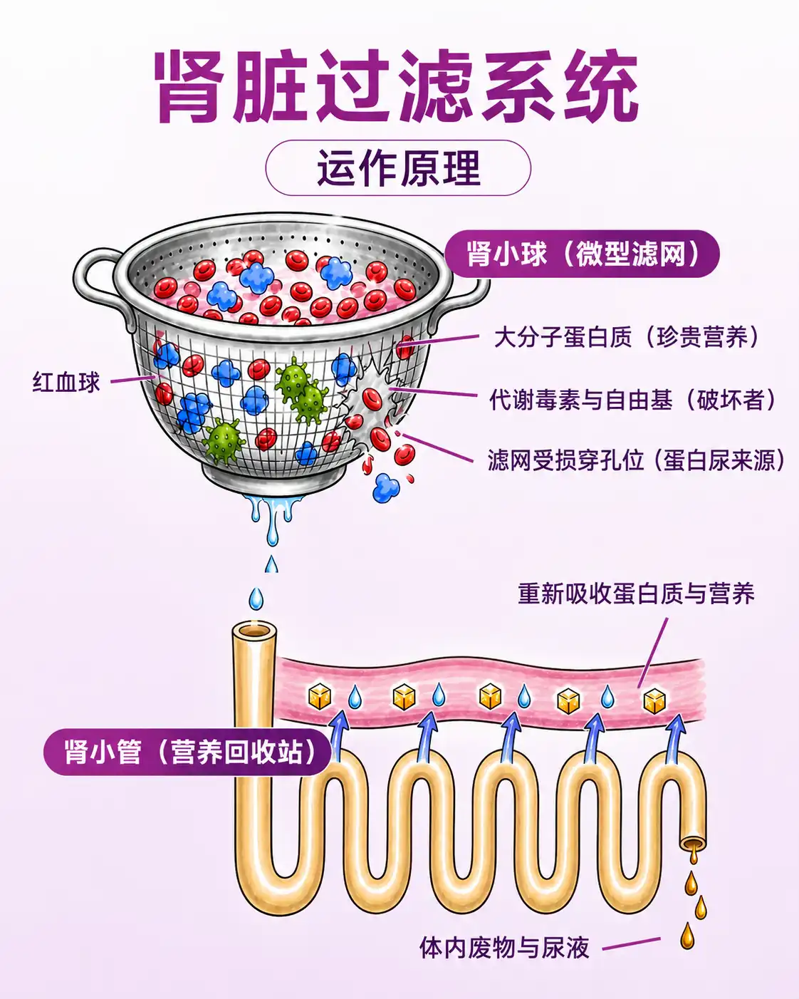 Kidney filtration diagram